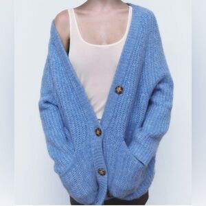 Zara Ribbed Knit Jacket